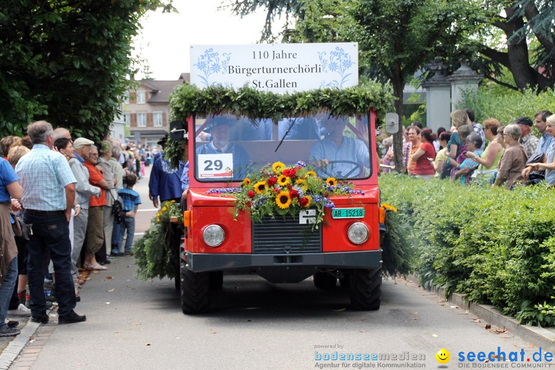 Jodlerfest in Gossau, SG - Schweiz, 03.07.2016