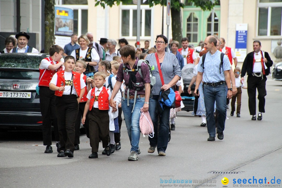 Jodlerfest in Gossau, SG - Schweiz, 03.07.2016