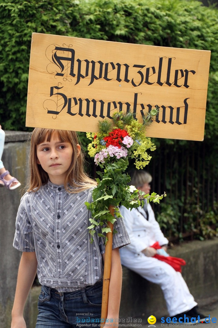 Jodlerfest in Gossau, SG - Schweiz, 03.07.2016