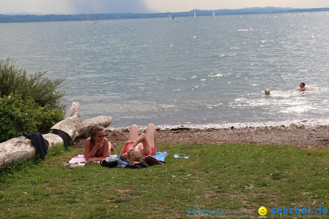 Uferfest mit Feuerwerk: Langenargen am Bodensee, 30.07.2016