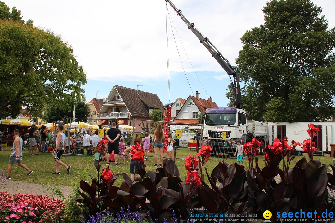 Uferfest mit Feuerwerk: Langenargen am Bodensee, 30.07.2016