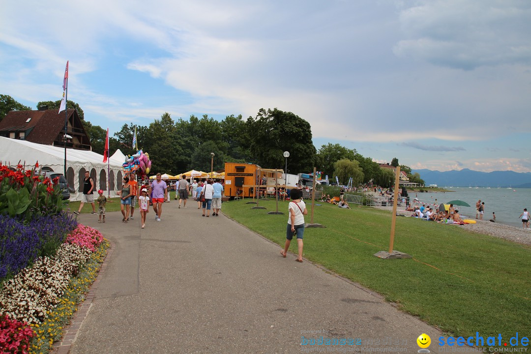 Uferfest mit Feuerwerk: Langenargen am Bodensee, 30.07.2016