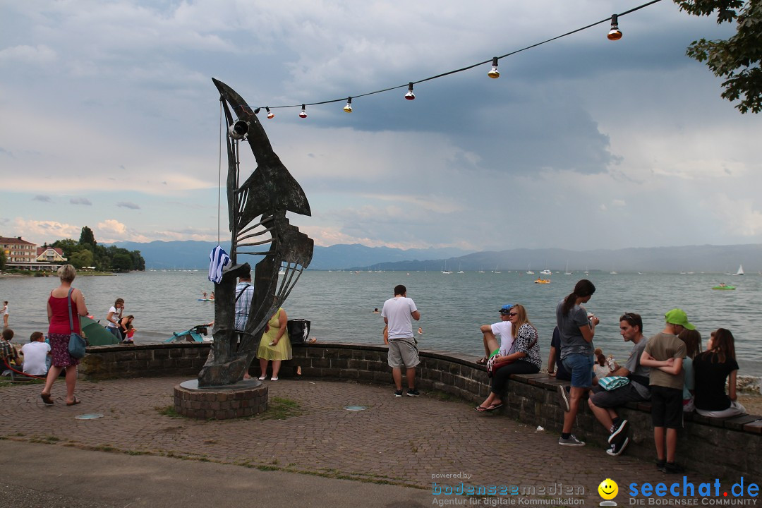 Uferfest mit Feuerwerk: Langenargen am Bodensee, 30.07.2016