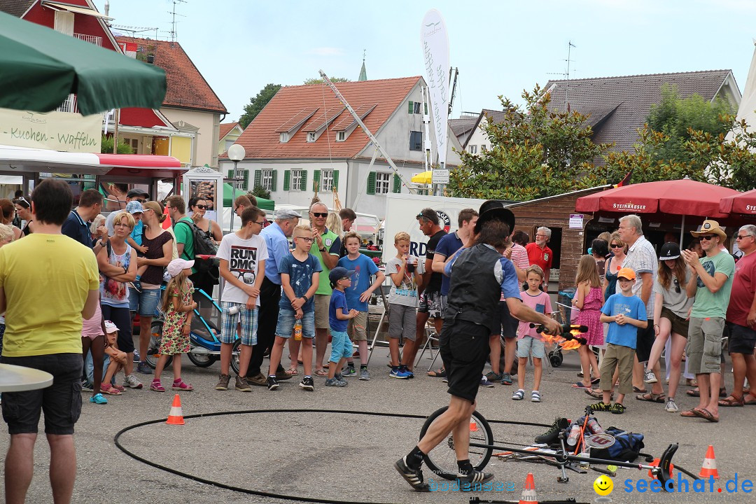 Uferfest mit Feuerwerk: Langenargen am Bodensee, 30.07.2016