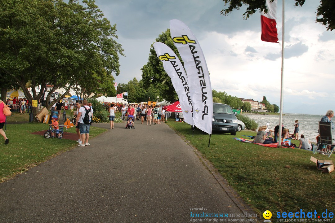 Uferfest mit Feuerwerk: Langenargen am Bodensee, 30.07.2016