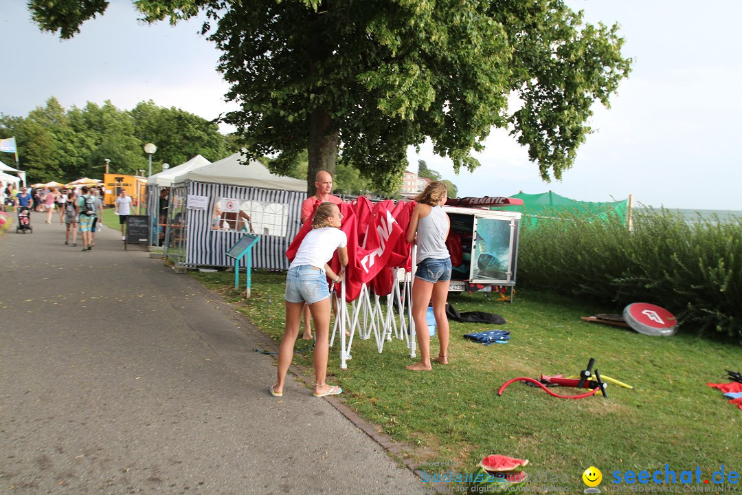 Uferfest mit Feuerwerk: Langenargen am Bodensee, 30.07.2016