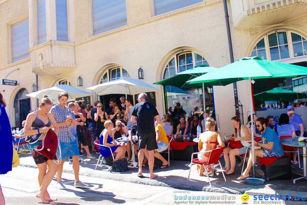 Slide my City - Wasserrutsche: St. Gallen in der Schweiz, 30.07.2016