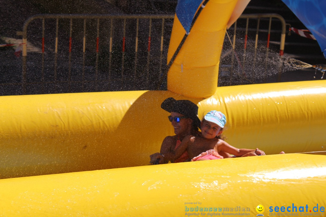 Slide my City - Wasserrutsche: St. Gallen in der Schweiz, 30.07.2016