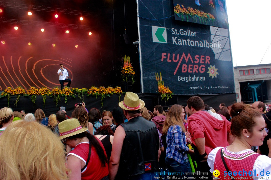 Open Air - Flumserberg in der Schweiz, 31.07.2016