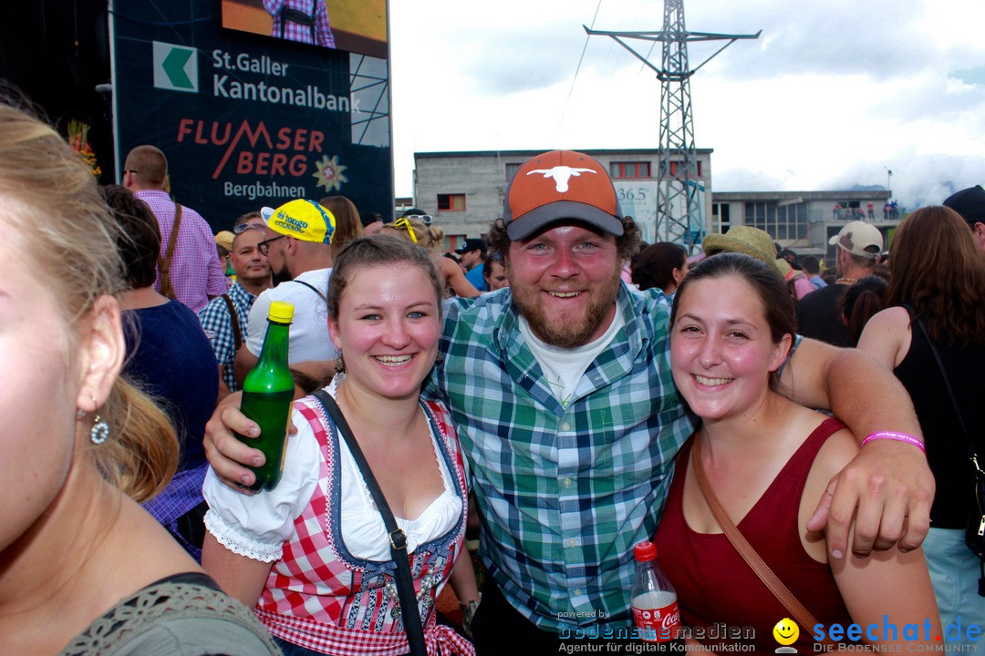 Open Air - Flumserberg in der Schweiz, 31.07.2016