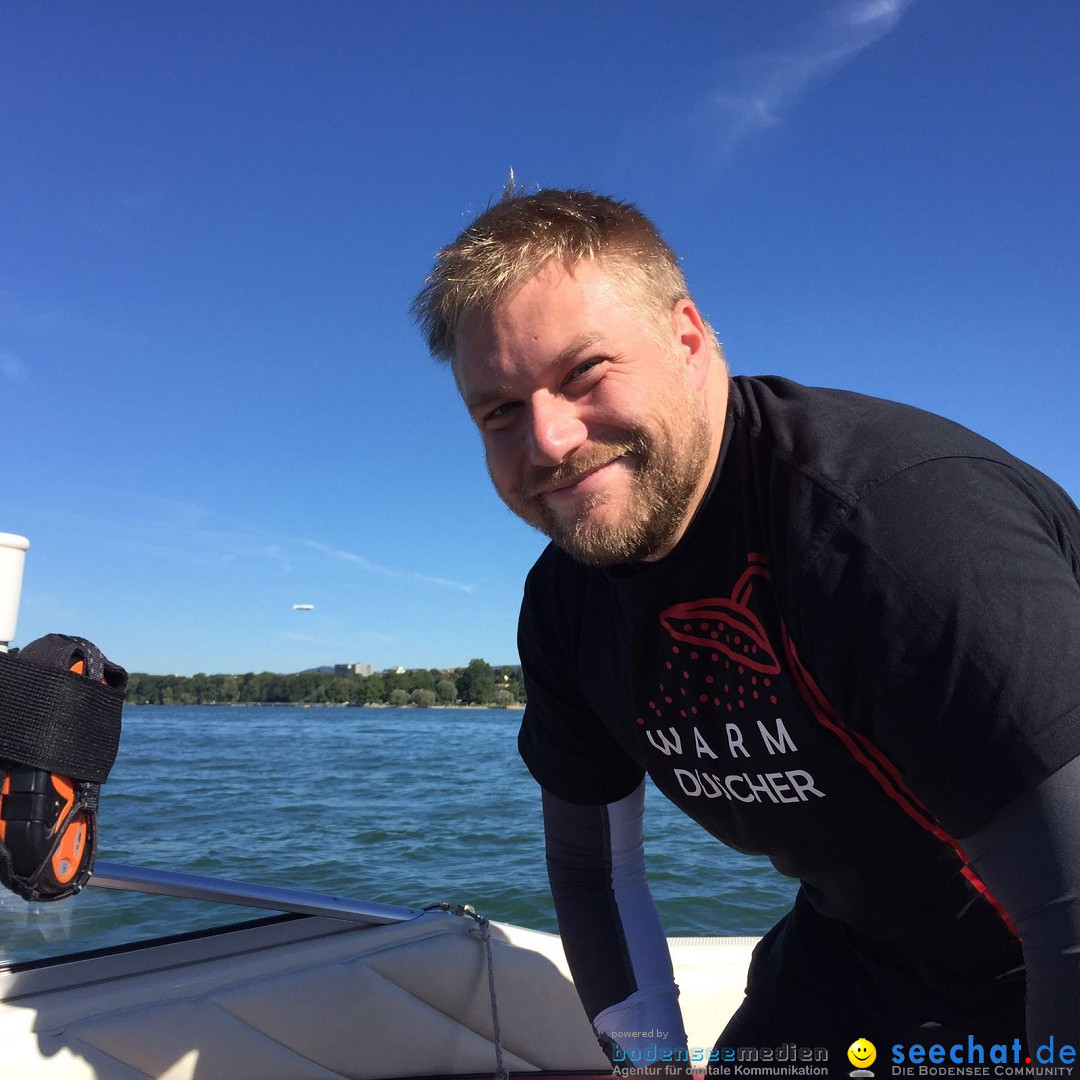 Bodensee: doppelte Breitenquerung, Thomas Treutler: Friedrichshafen, 23.08.