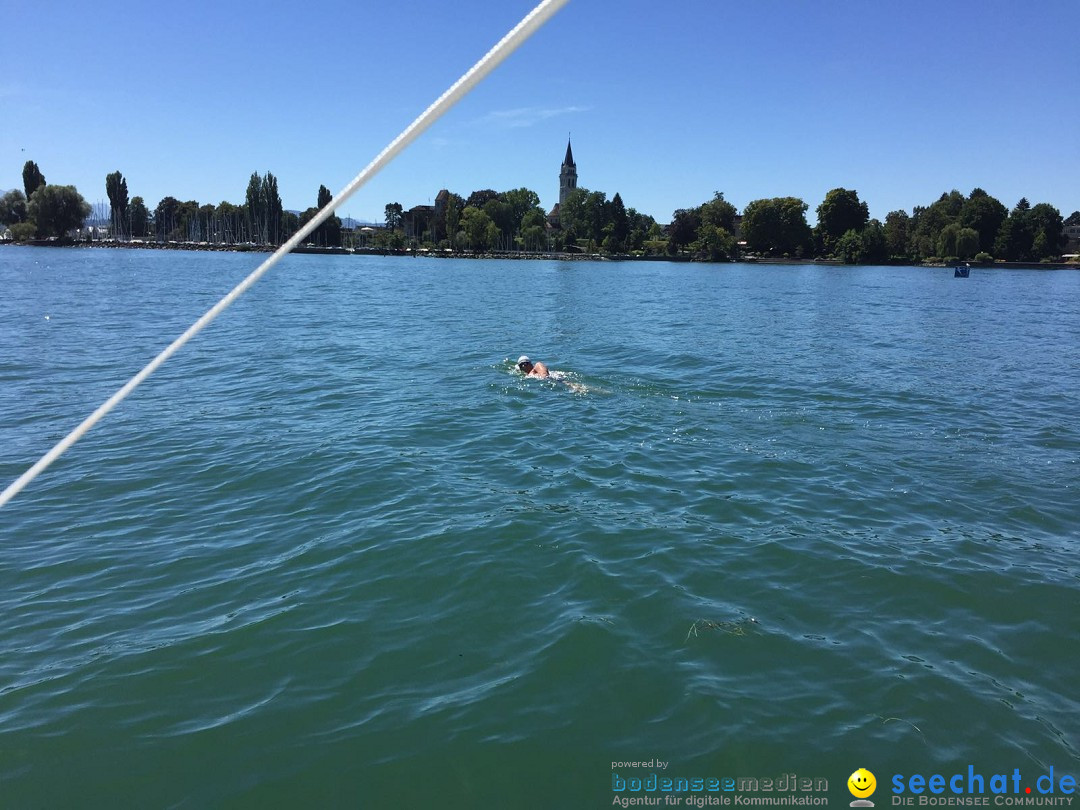 Bodensee: doppelte Breitenquerung, Thomas Treutler: Friedrichshafen, 23.08.