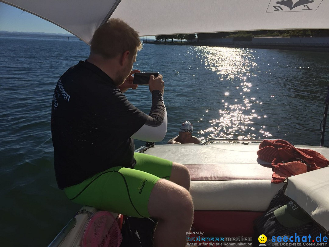 Bodensee: doppelte Breitenquerung, Thomas Treutler: Friedrichshafen, 23.08.