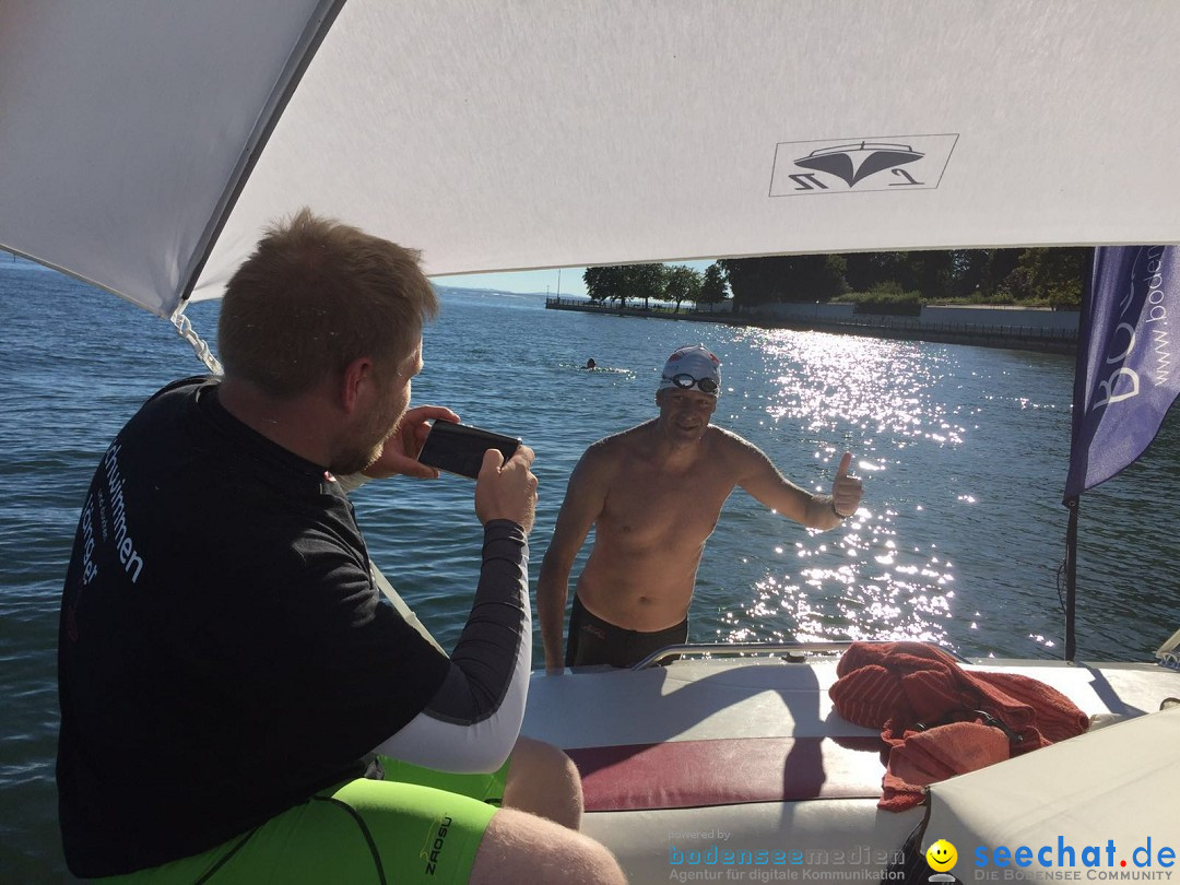 Bodensee: doppelte Breitenquerung, Thomas Treutler: Friedrichshafen, 23.08.