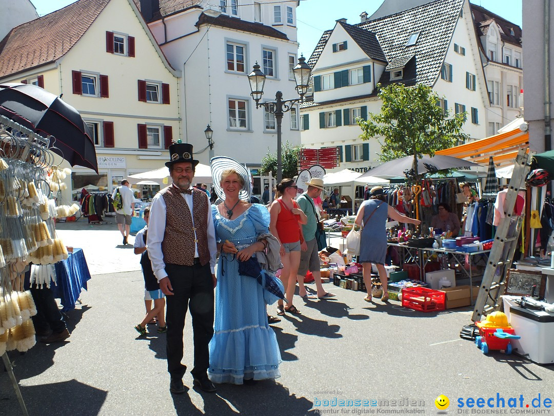 Flohmarkt in Sigmaringen am Bodensee, 27.08.2016