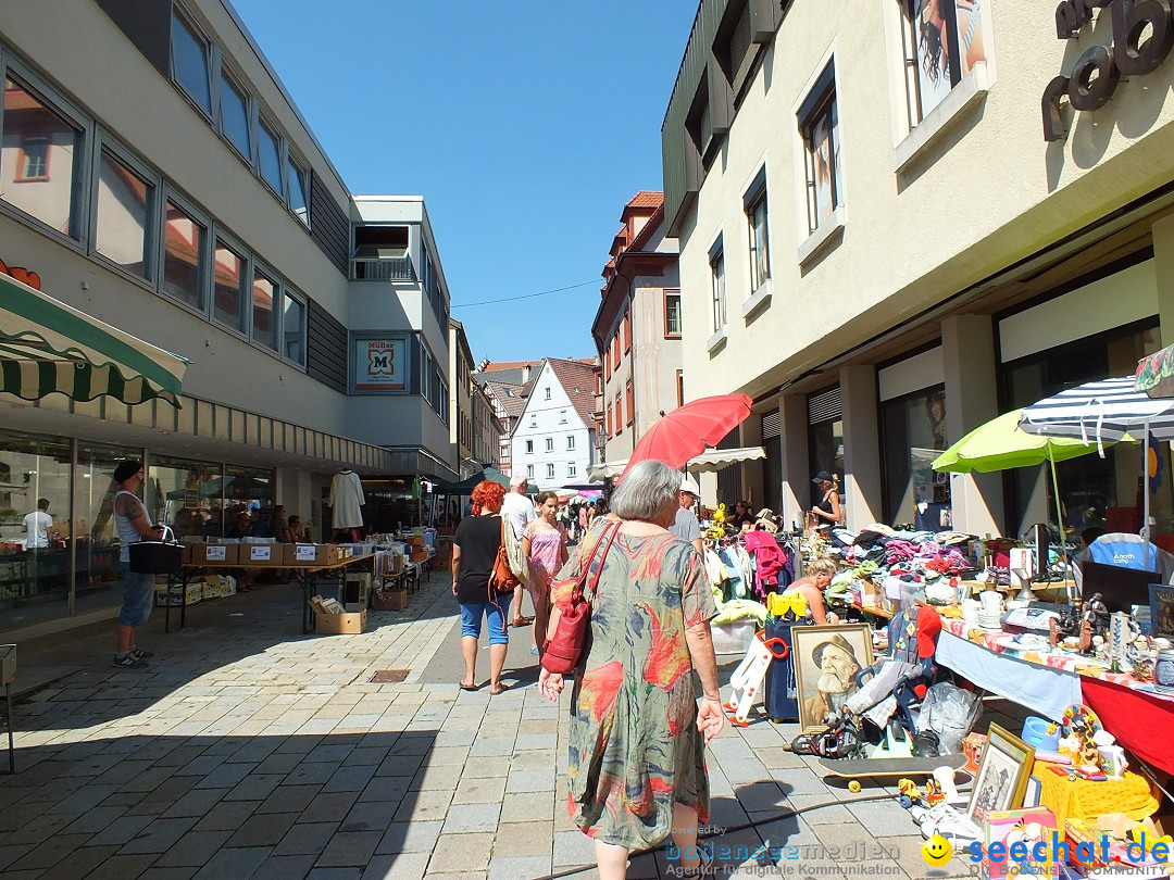 Flohmarkt in Sigmaringen am Bodensee, 27.08.2016