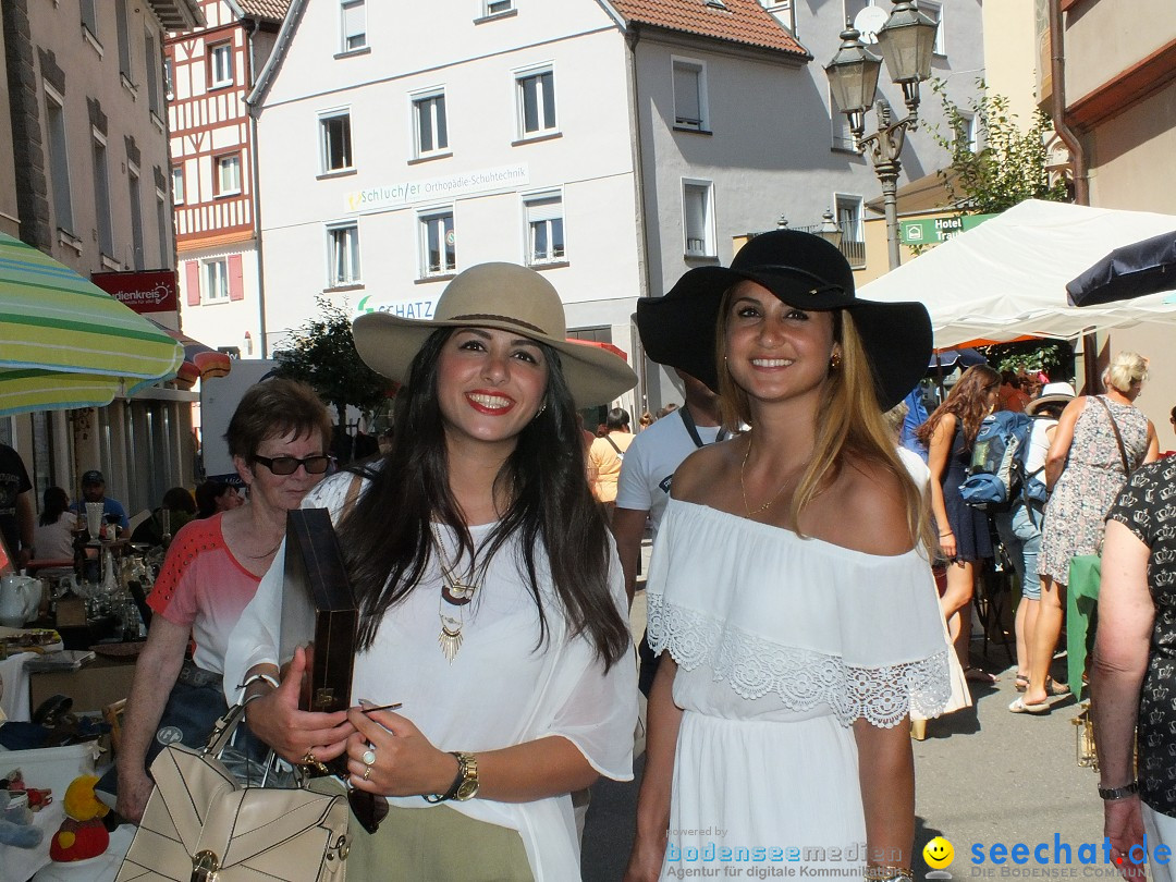 Flohmarkt in Sigmaringen am Bodensee, 27.08.2016