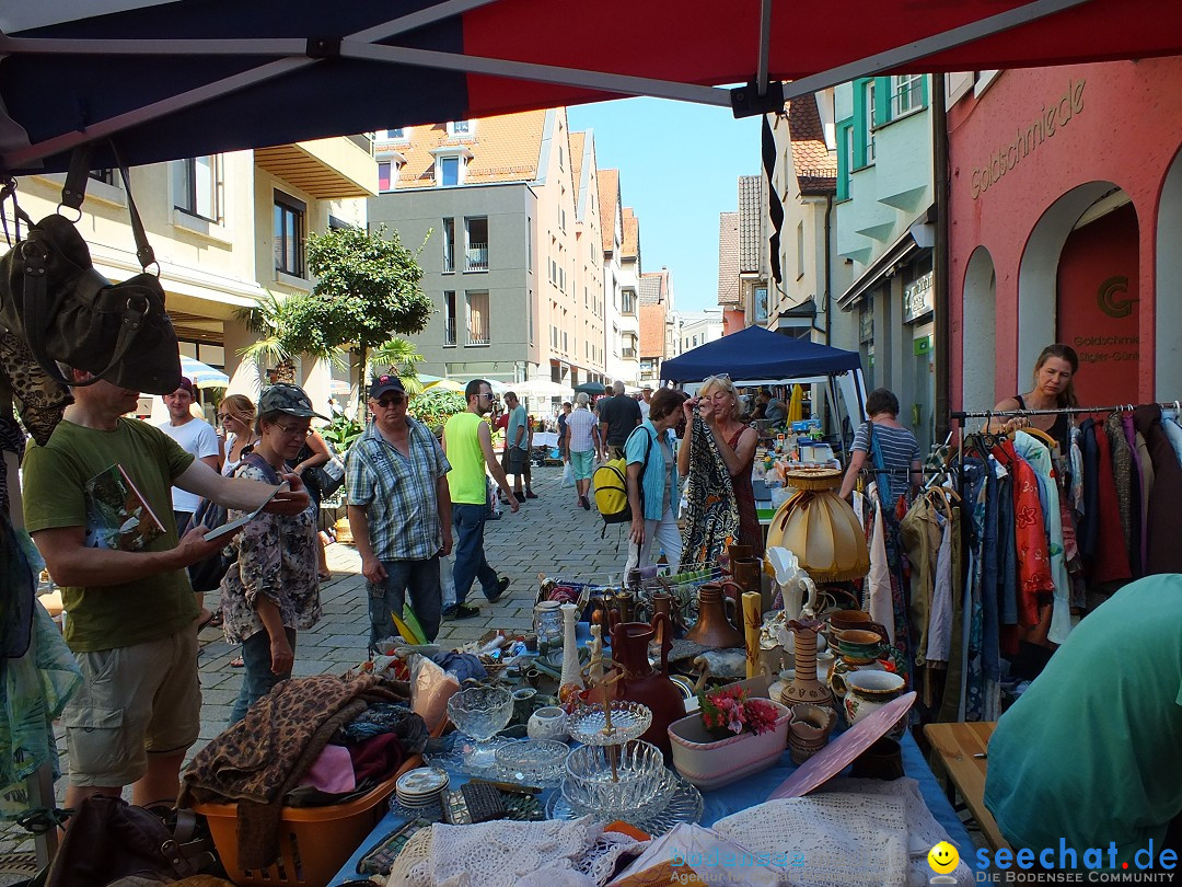 Flohmarkt in Sigmaringen am Bodensee, 27.08.2016