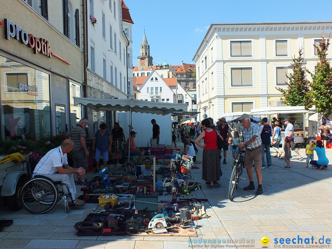 Flohmarkt in Sigmaringen am Bodensee, 27.08.2016