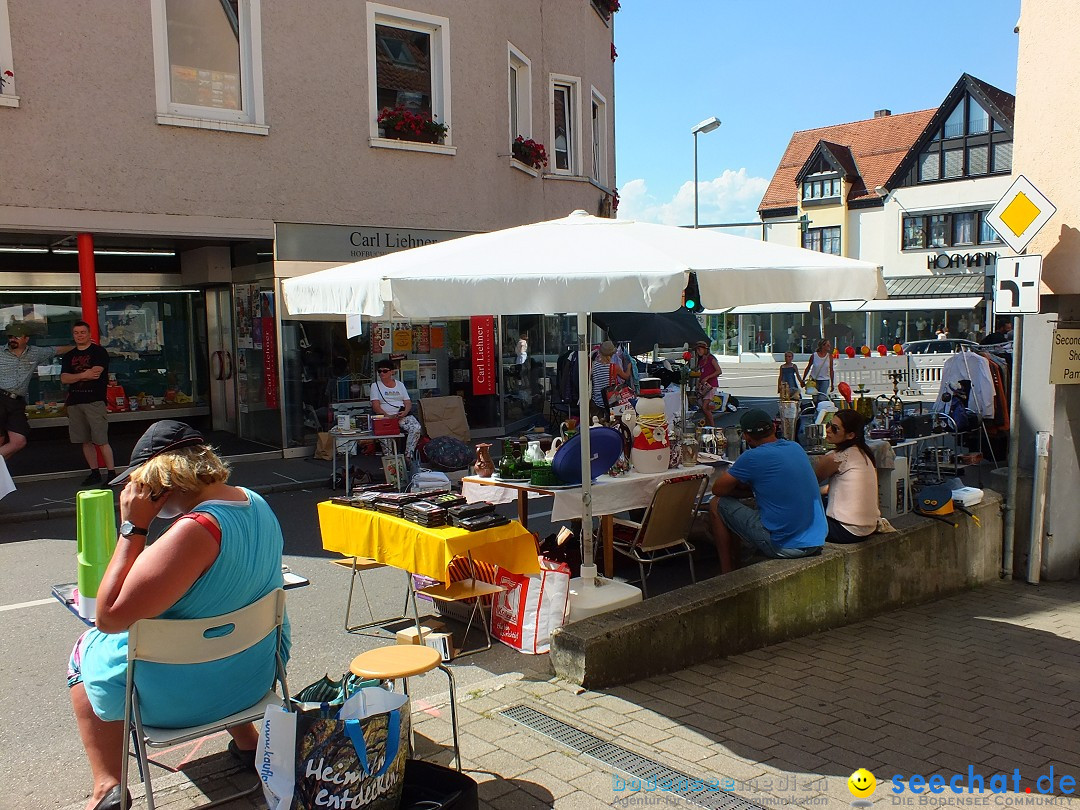 Flohmarkt in Sigmaringen am Bodensee, 27.08.2016