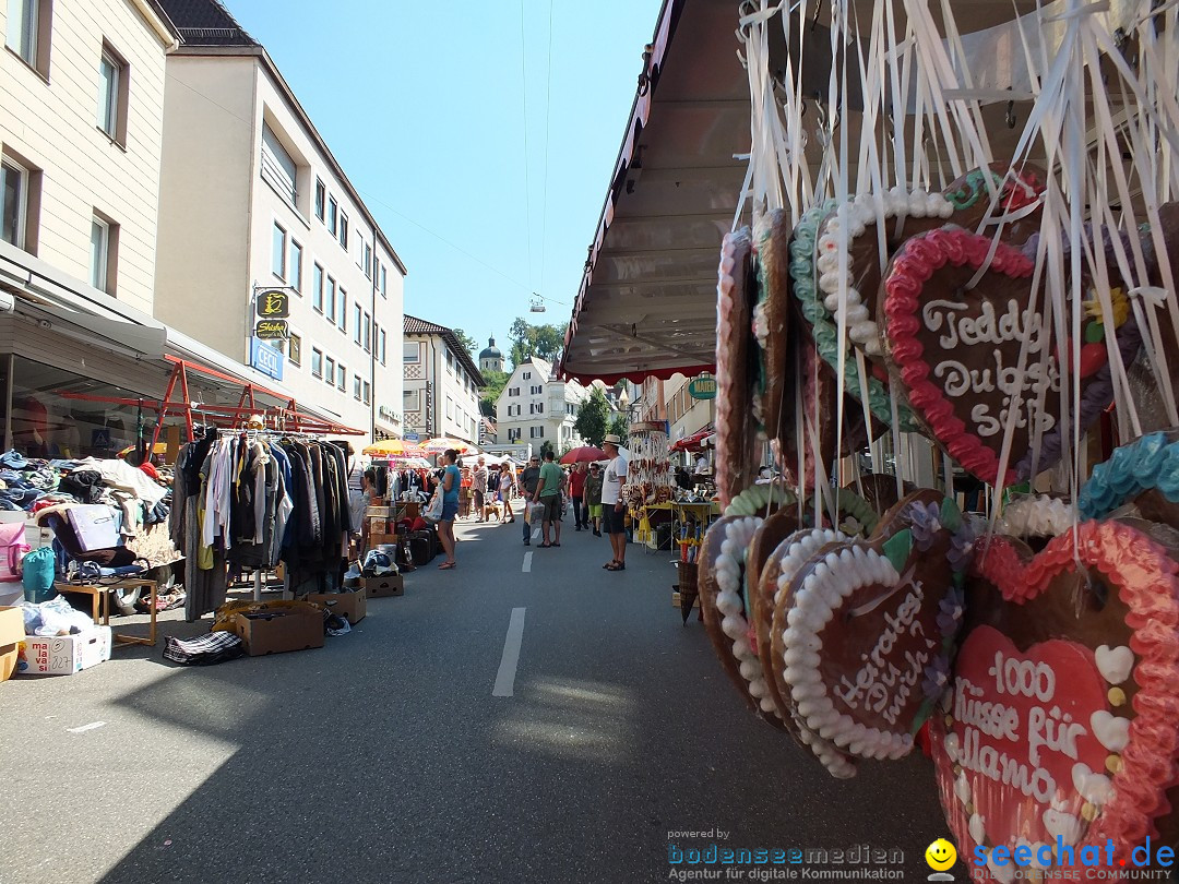 Flohmarkt in Sigmaringen am Bodensee, 27.08.2016