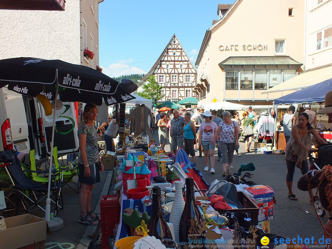 Flohmarkt in Sigmaringen am Bodensee, 27.08.2016