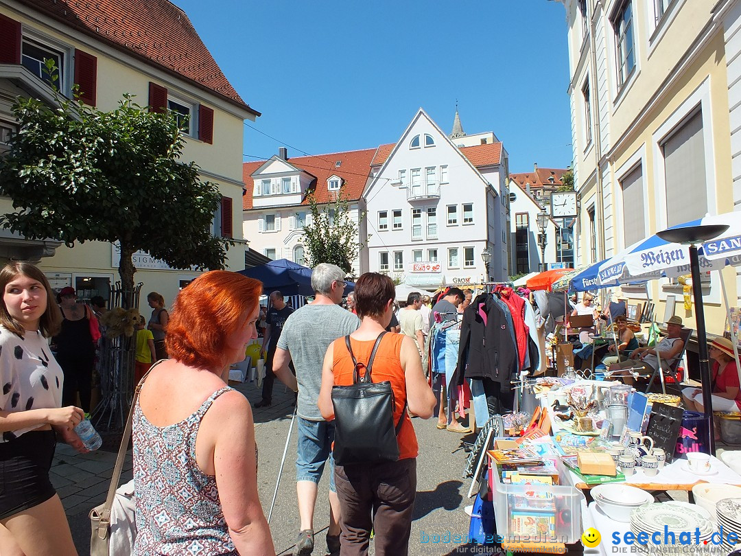 Flohmarkt in Sigmaringen am Bodensee, 27.08.2016