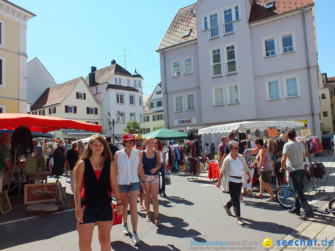 Flohmarkt in Sigmaringen am Bodensee, 27.08.2016