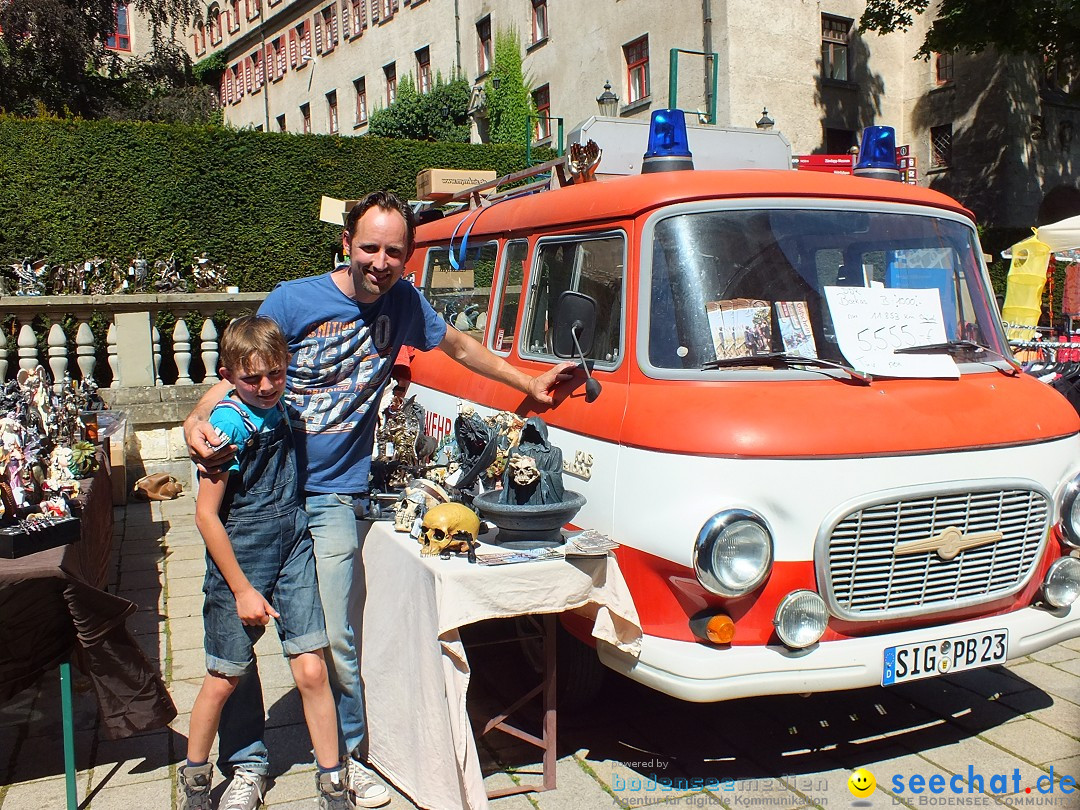 Flohmarkt in Sigmaringen am Bodensee, 27.08.2016