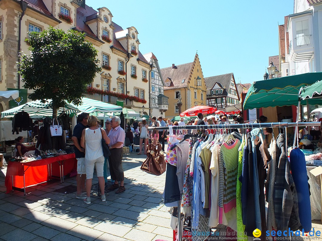 Flohmarkt in Sigmaringen am Bodensee, 27.08.2016