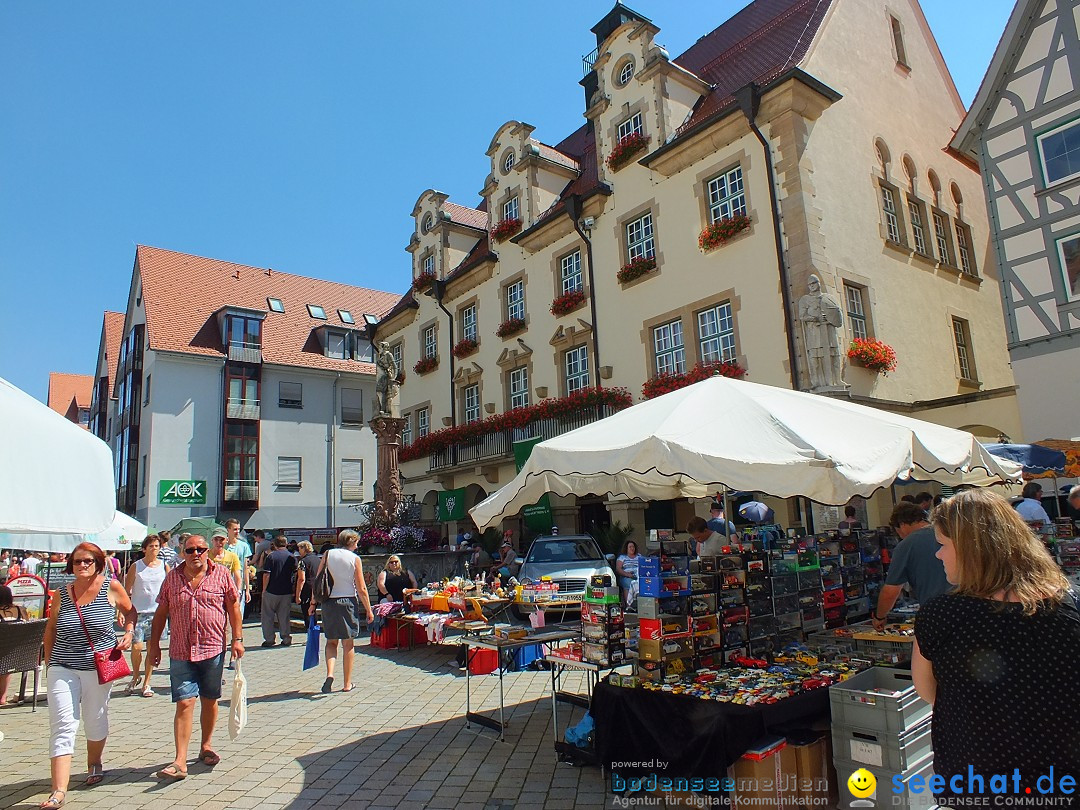 Flohmarkt in Sigmaringen am Bodensee, 27.08.2016