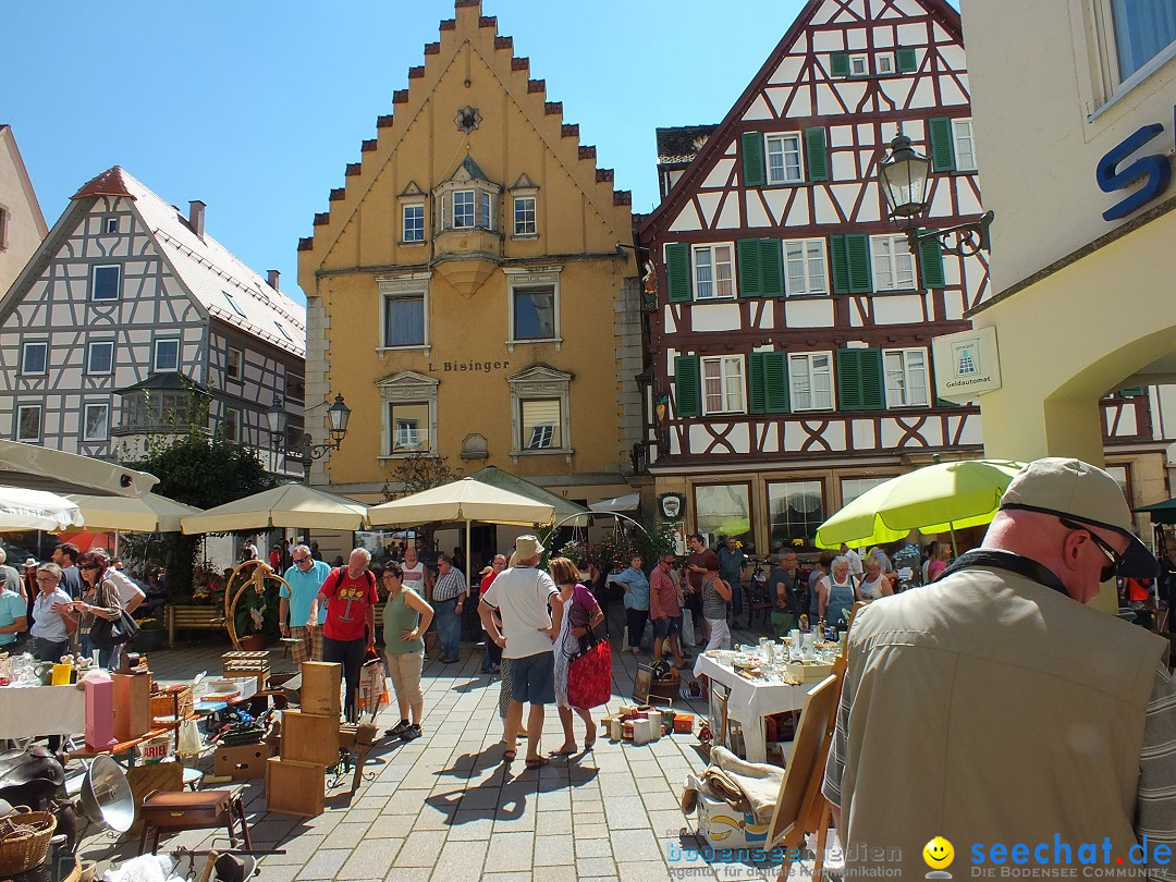 Flohmarkt in Sigmaringen am Bodensee, 27.08.2016