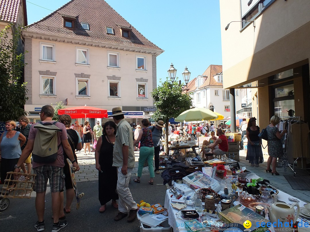 Flohmarkt in Sigmaringen am Bodensee, 27.08.2016