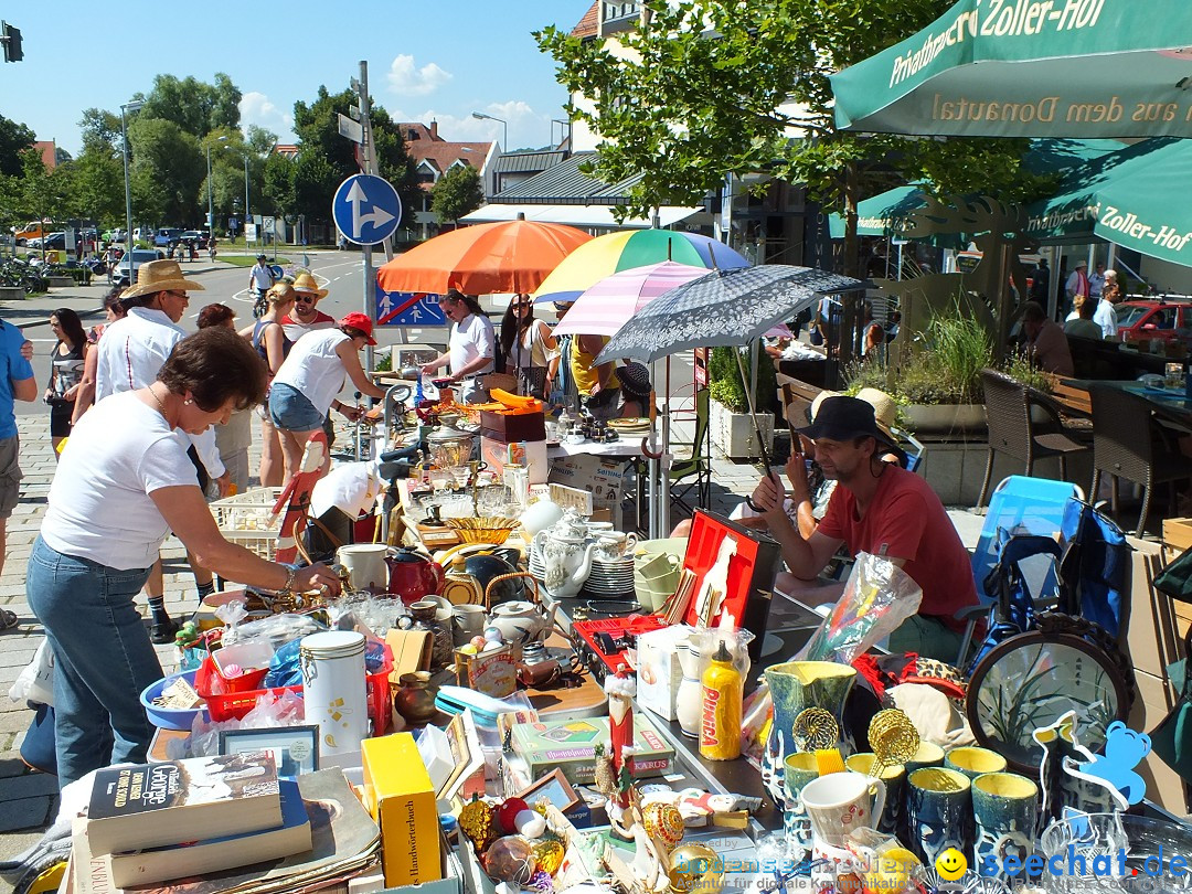 Flohmarkt in Sigmaringen am Bodensee, 27.08.2016