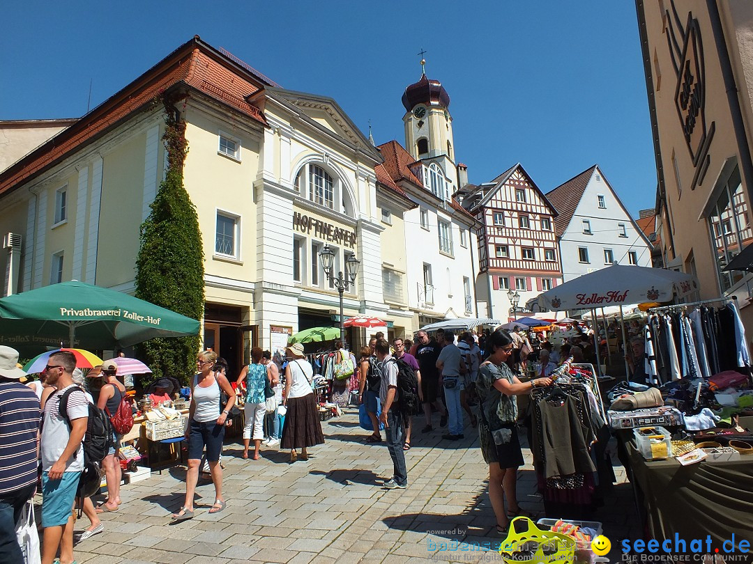 Flohmarkt in Sigmaringen am Bodensee, 27.08.2016