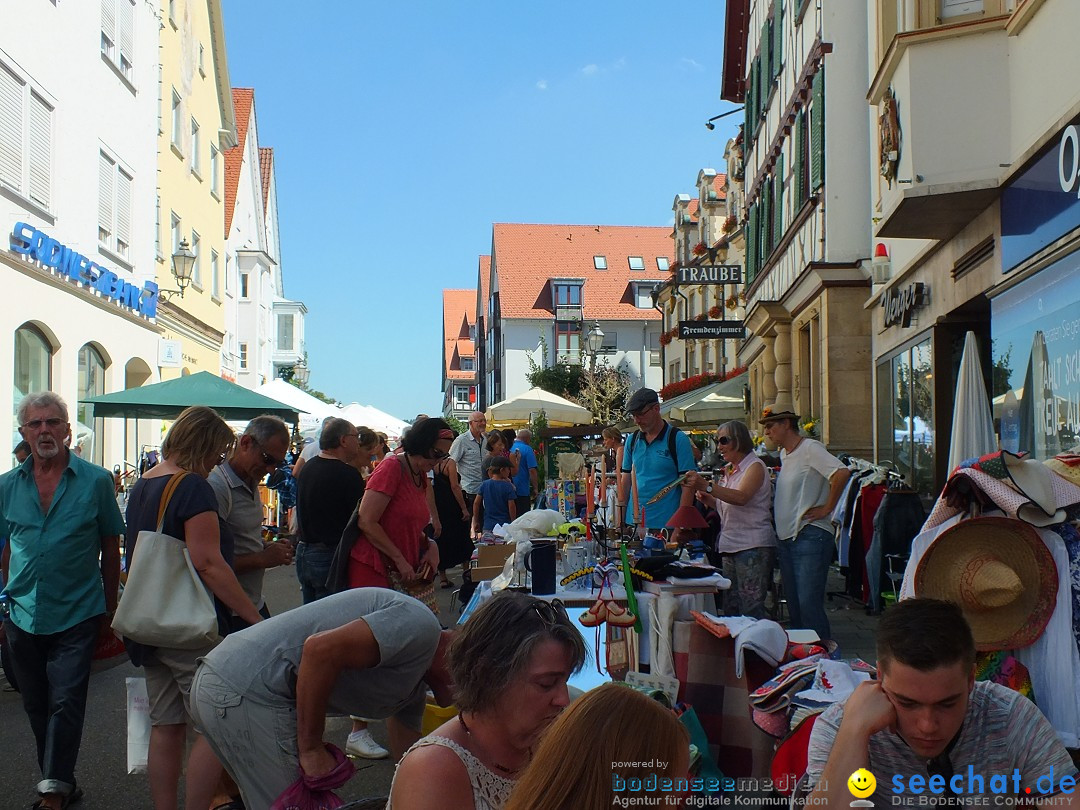 Flohmarkt in Sigmaringen am Bodensee, 27.08.2016