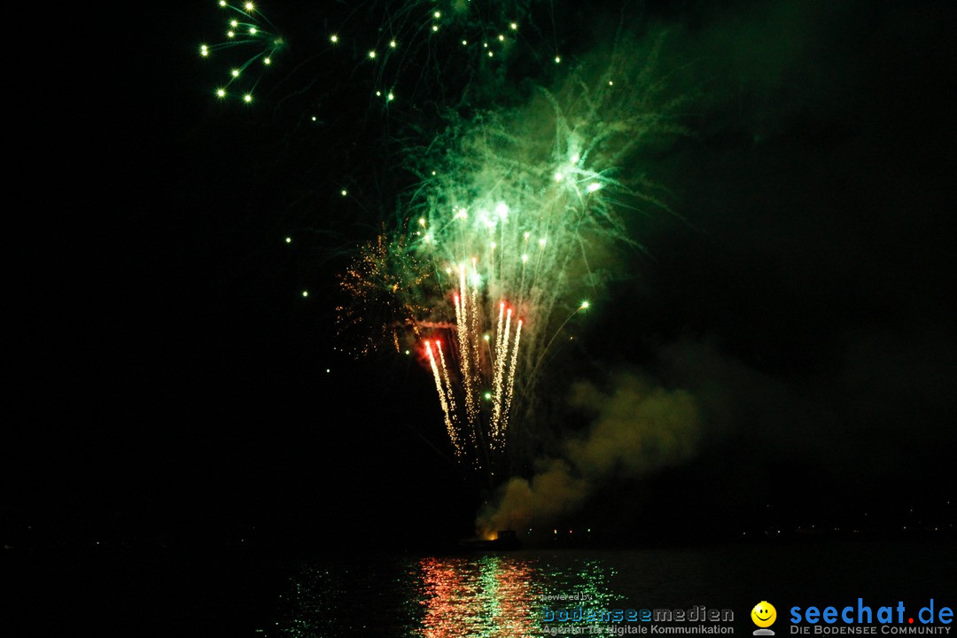 Hafenfest mit Feuerwerk: Bregenz am Bodensee, 27.08.2016