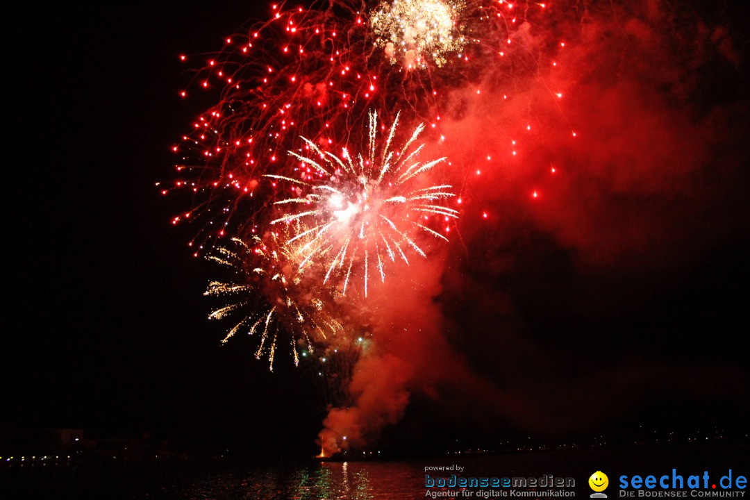 Hafenfest mit Feuerwerk: Bregenz am Bodensee, 27.08.2016