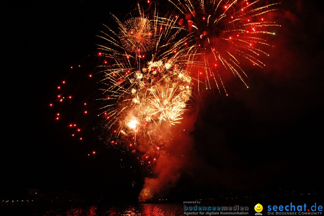 Hafenfest mit Feuerwerk: Bregenz am Bodensee, 27.08.2016