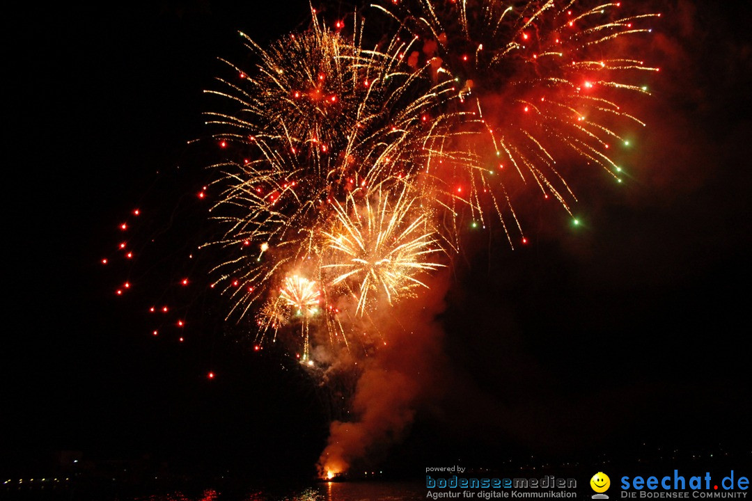 Hafenfest mit Feuerwerk: Bregenz am Bodensee, 27.08.2016