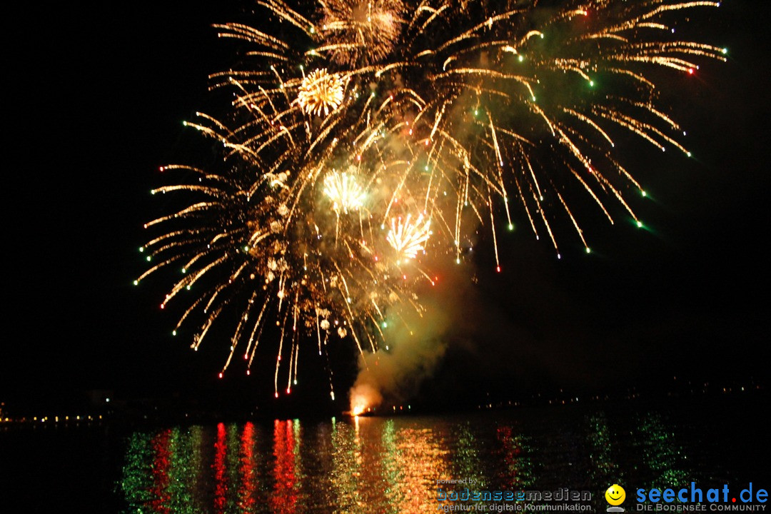 Hafenfest mit Feuerwerk: Bregenz am Bodensee, 27.08.2016