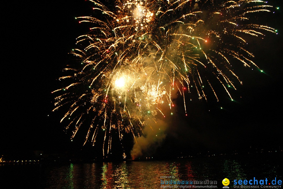 Hafenfest mit Feuerwerk: Bregenz am Bodensee, 27.08.2016