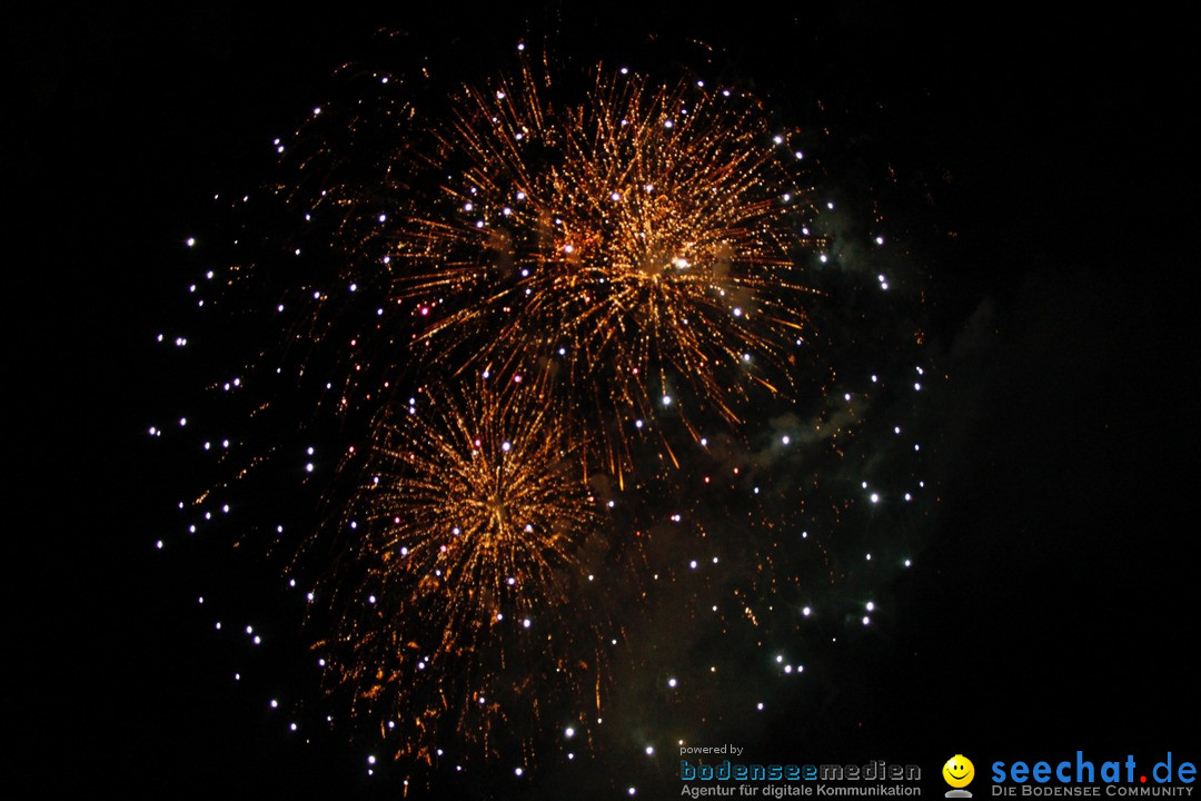 Hafenfest mit Feuerwerk: Bregenz am Bodensee, 27.08.2016