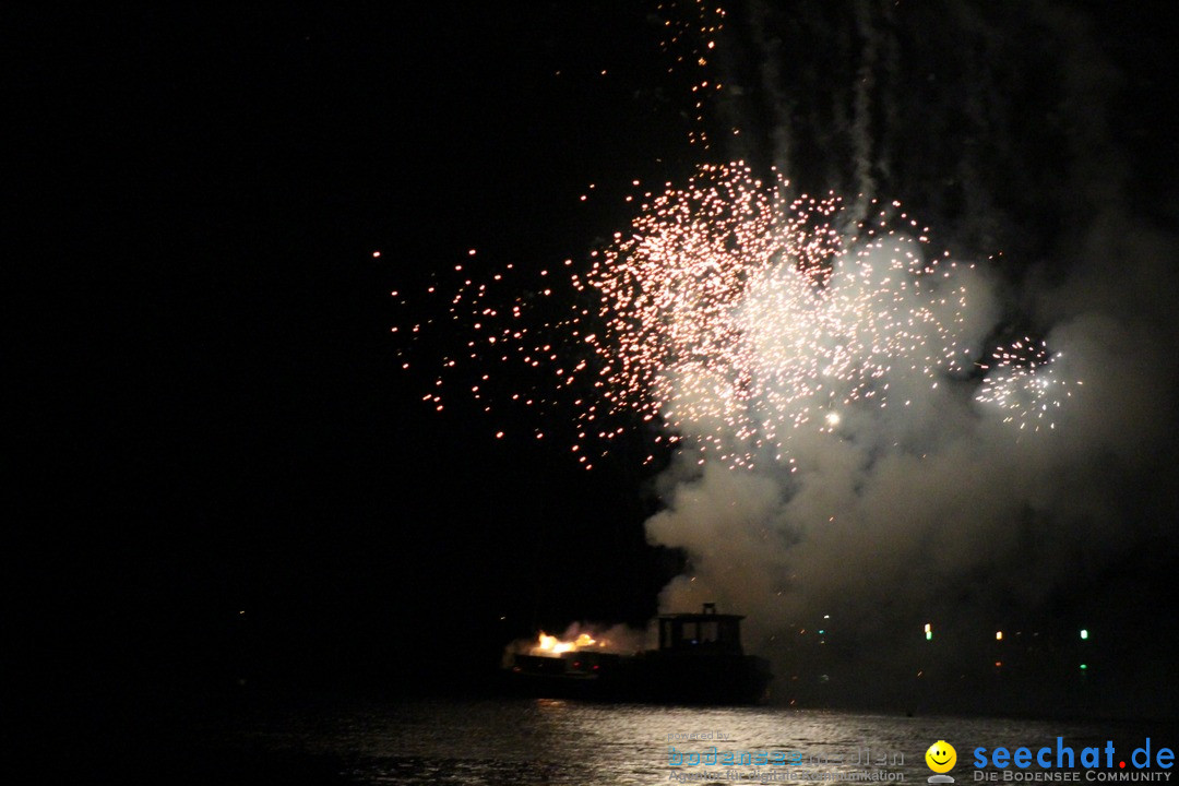 Hafenfest mit Feuerwerk: Bregenz am Bodensee, 27.08.2016