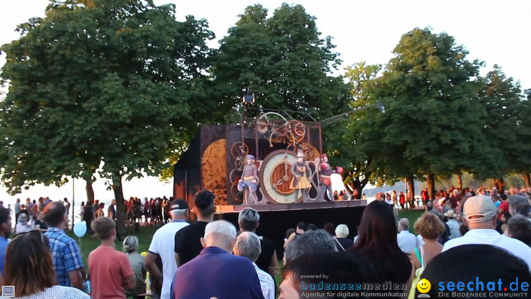 Hafenfest mit Feuerwerk: Bregenz am Bodensee, 27.08.2016