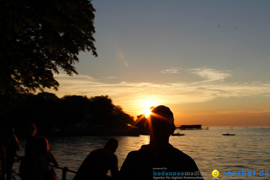 Hafenfest mit Feuerwerk: Bregenz am Bodensee, 27.08.2016