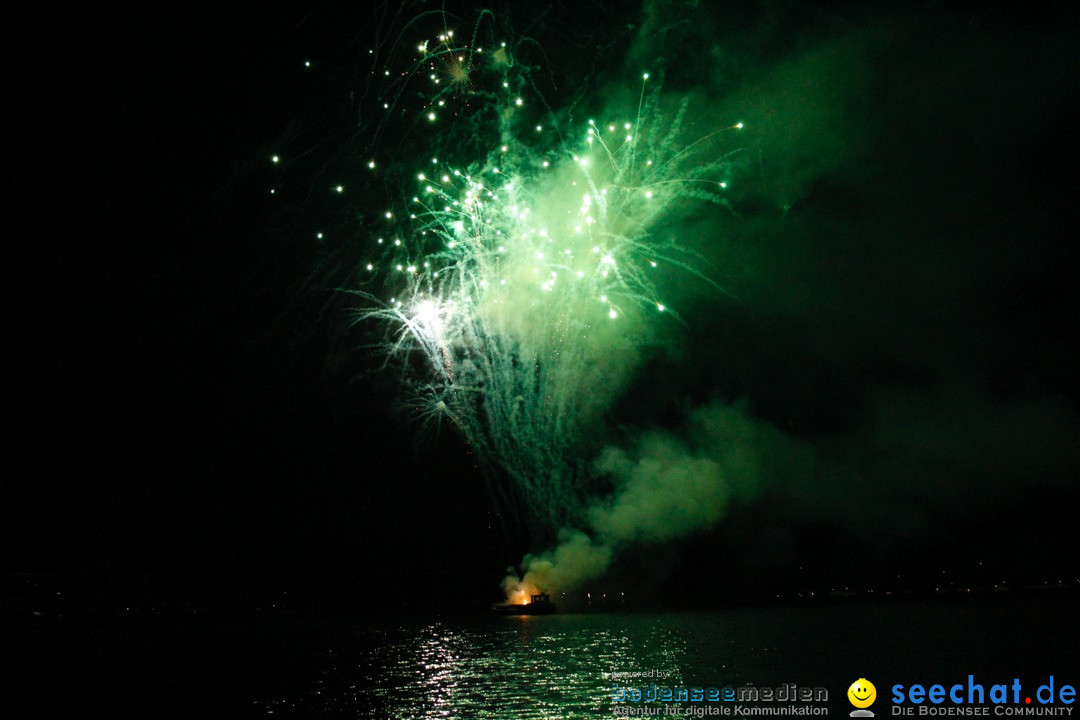 Hafenfest mit Feuerwerk: Bregenz am Bodensee, 27.08.2016