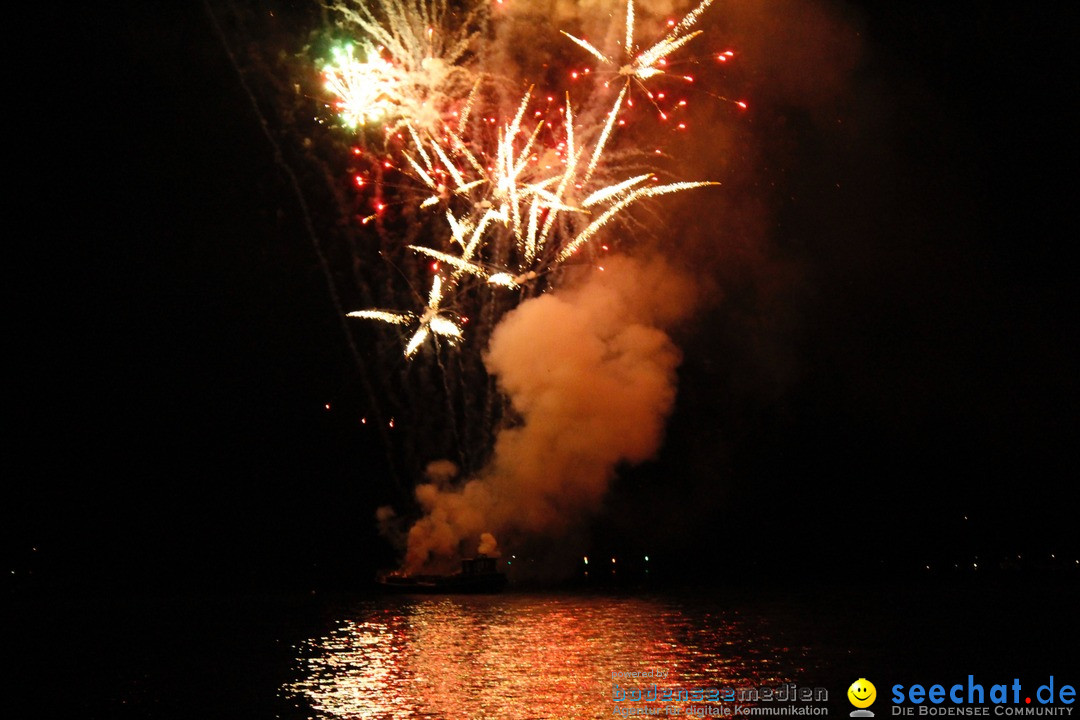 Hafenfest mit Feuerwerk: Bregenz am Bodensee, 27.08.2016