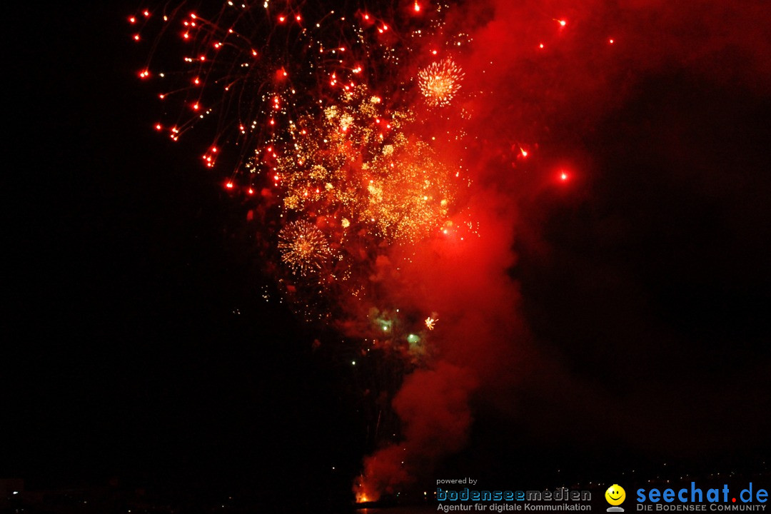 Hafenfest mit Feuerwerk: Bregenz am Bodensee, 27.08.2016