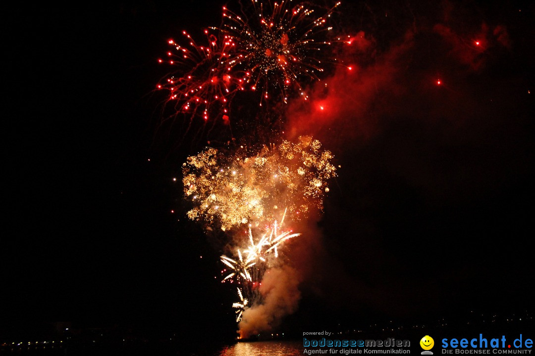 Hafenfest mit Feuerwerk: Bregenz am Bodensee, 27.08.2016